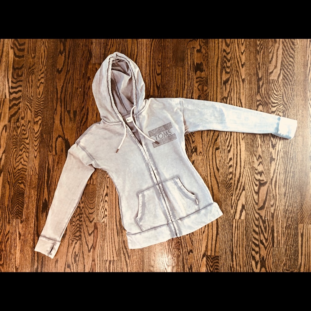 TOMS Zip Up Hoodie Sz S
